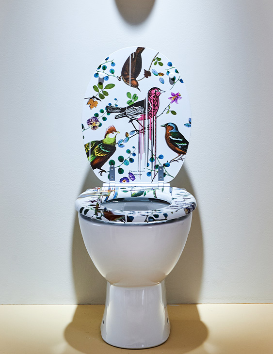 Abattant WC design - Birds Sinfonia par TohaaDesign x Christian Lacroix